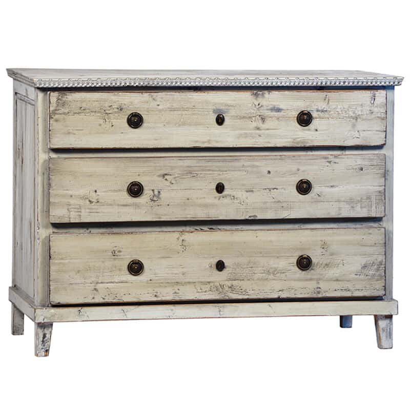 Lois Grey 3 Drawer Dresser Bedroom Chests Dressers Closeout