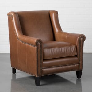 Brown leather chair product image