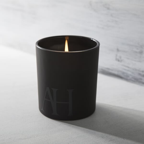 August Haven signature candle burning