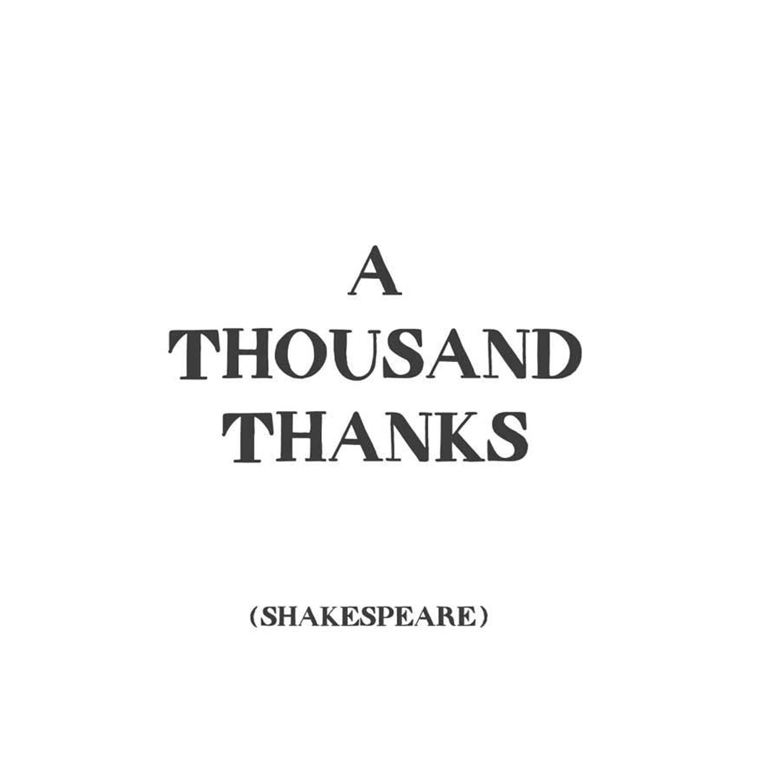 Shakespeare / Thousand Card