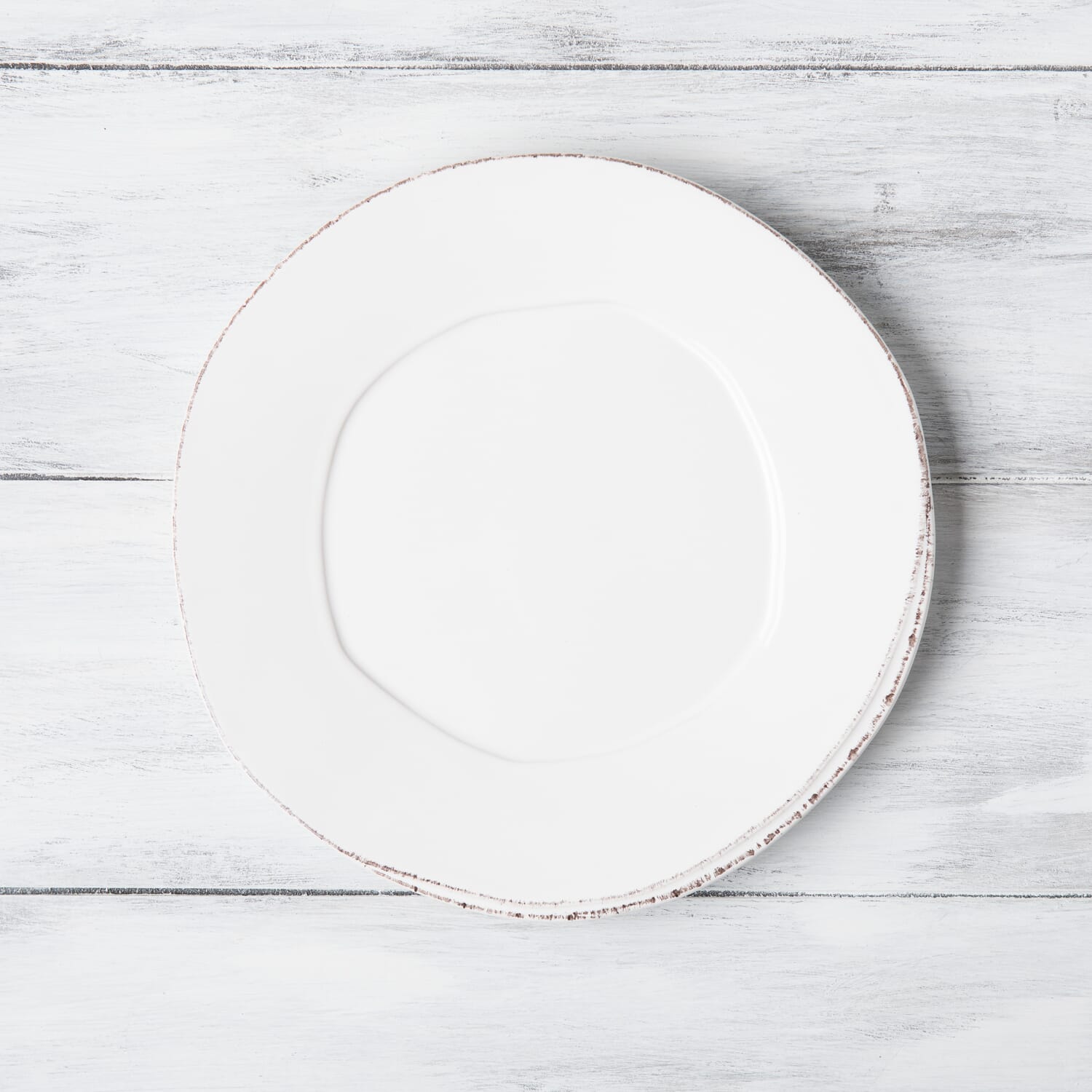 Vietri White Dinner Plate