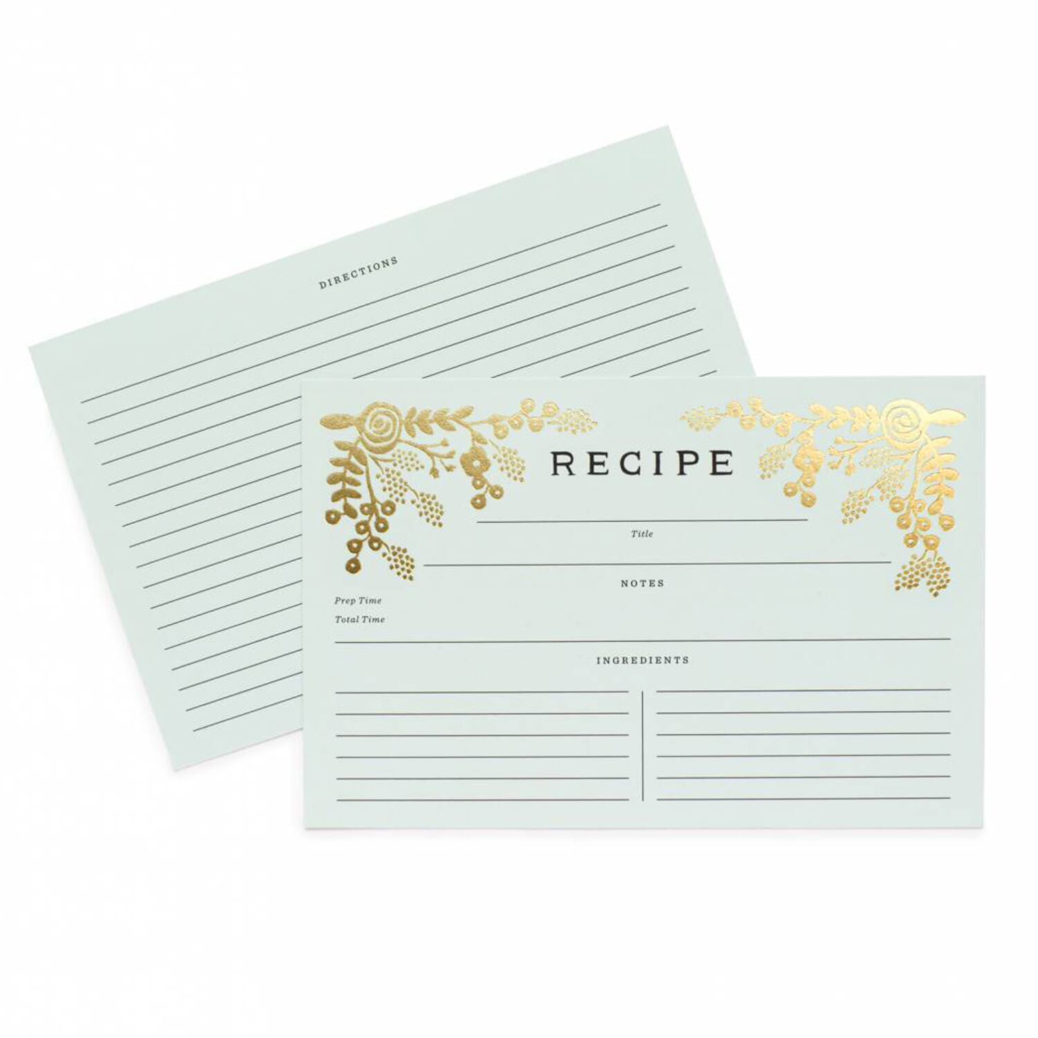 Golden Garden Recipe Cards