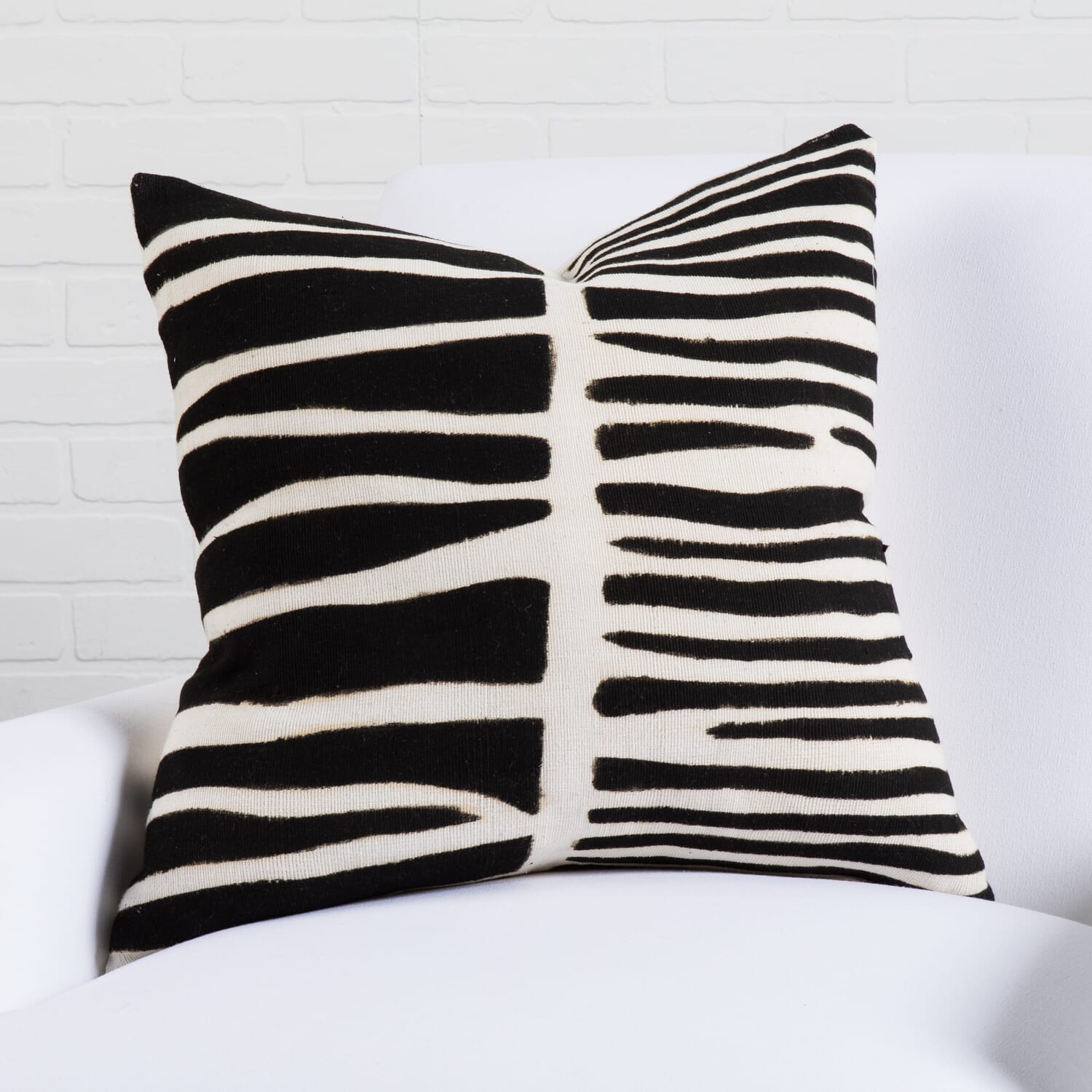 20" x 20" Zebra Pillow
