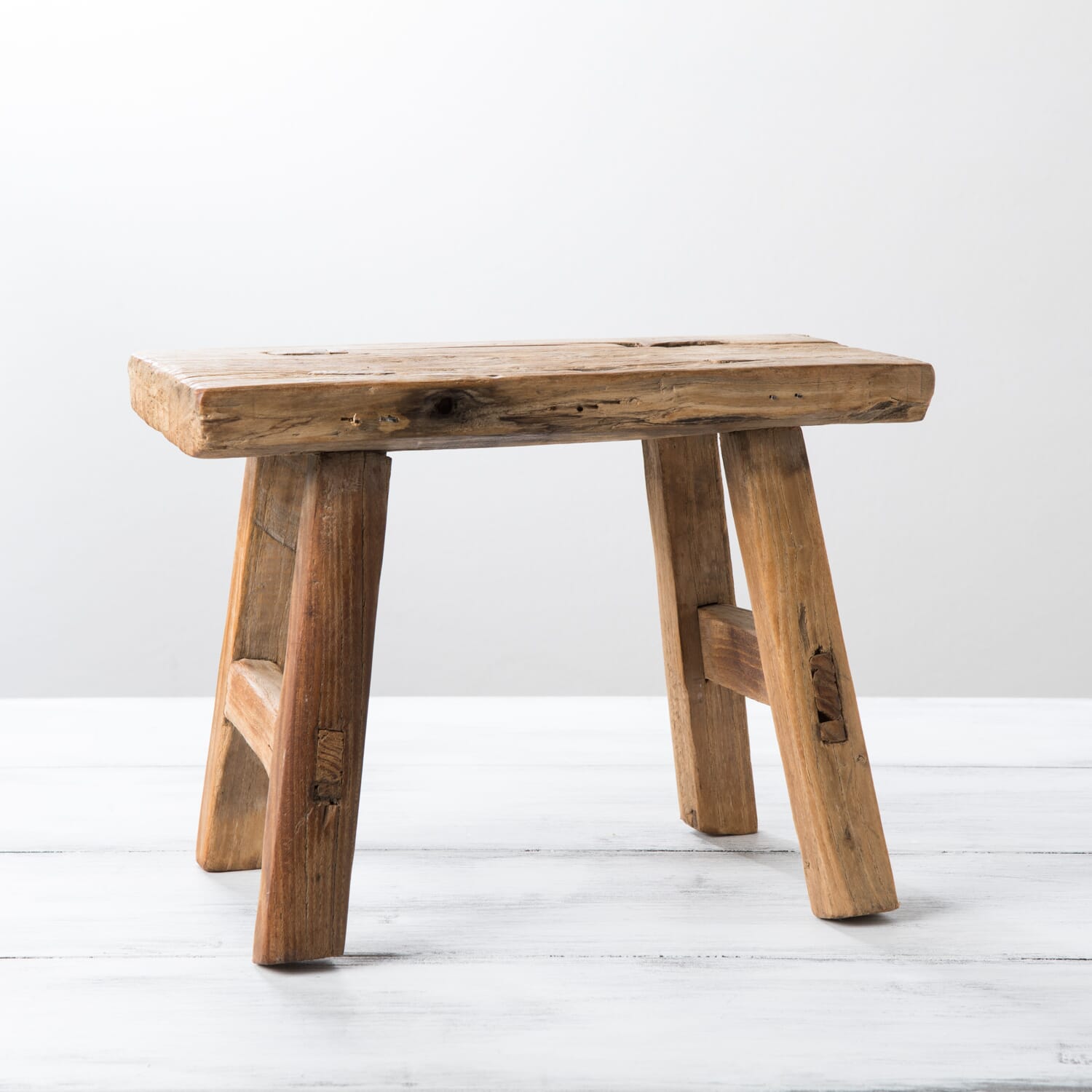 Antique wooden stool hotsell