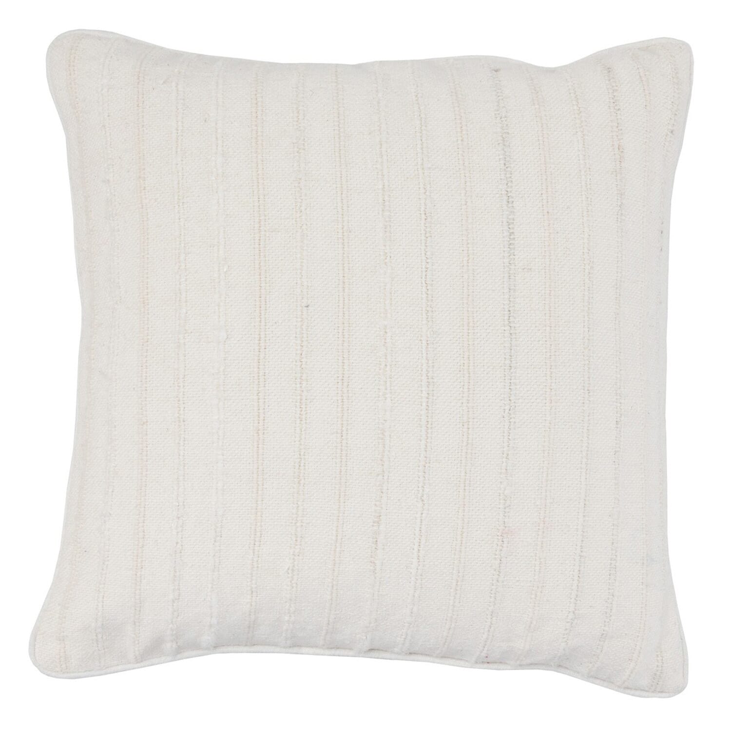 22" Keltie Linen White Pillow