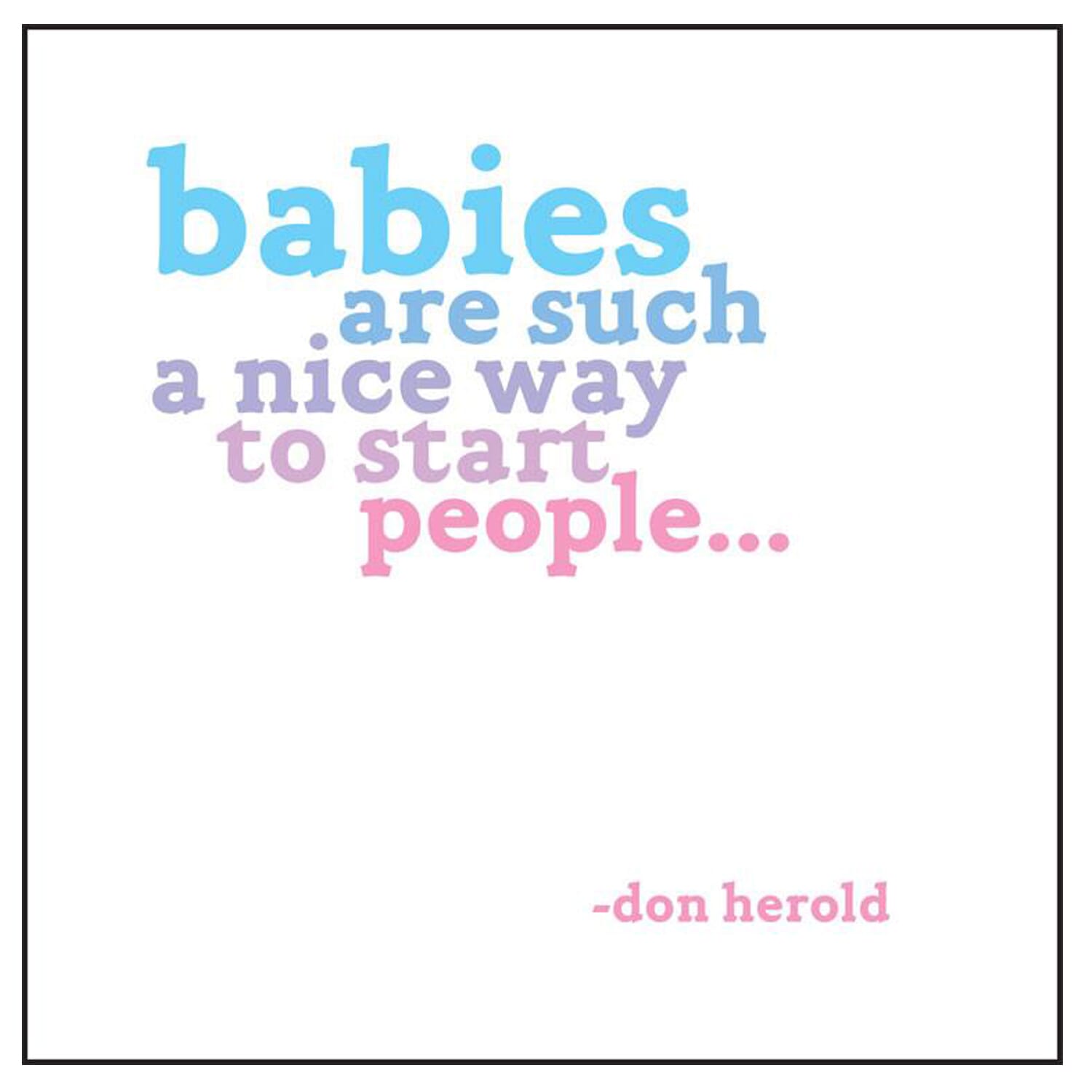 Herold / Babies Card