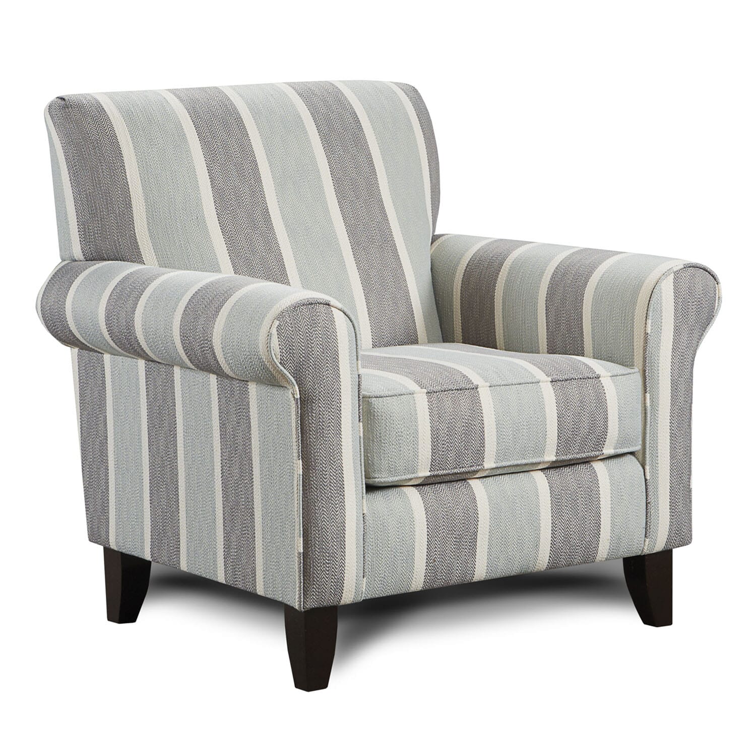 Ainsley Stripe Accent Chair Chairs WG&R Furniture