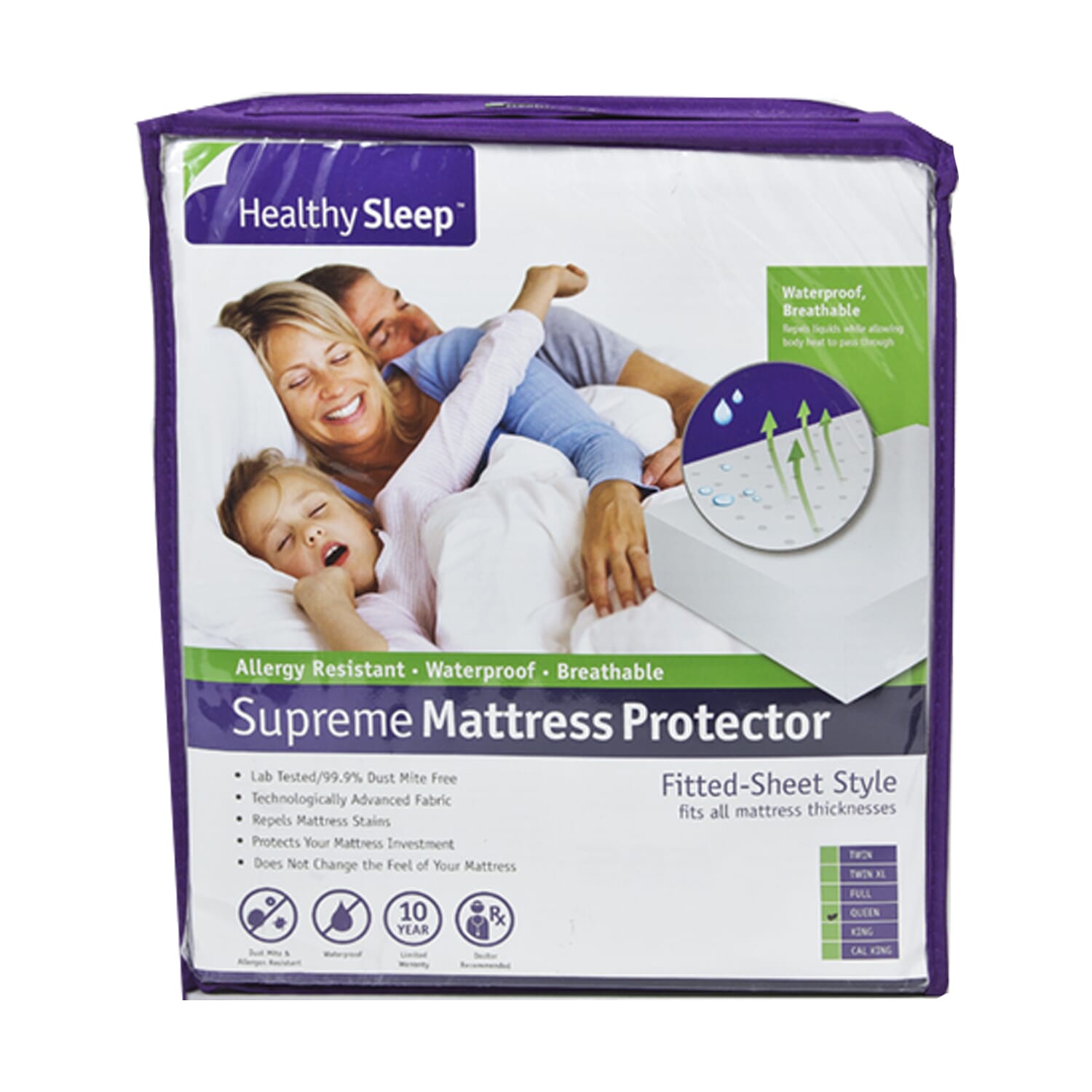 healthy sleep mattress protector queen