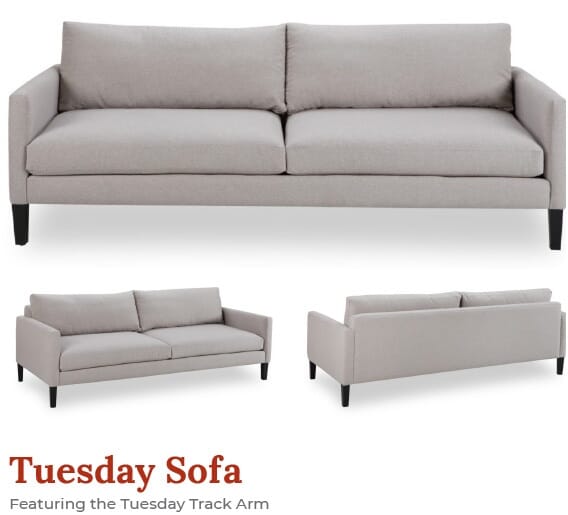 Carolina Thin Track Arm Sofa