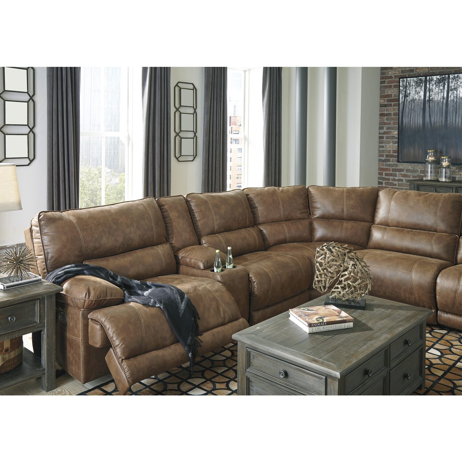 Bryce 6-Pc. Power Reclining Sectional | Sectionals | WG&R ...