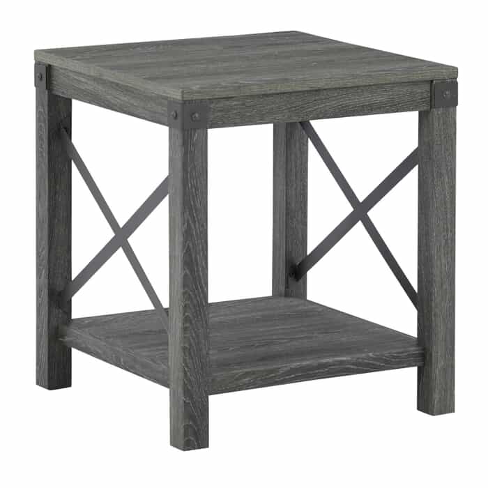 Harbor RTA Grey Square End Table