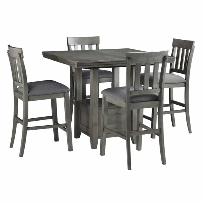 Ralene 5-Pc. Gray Counter Height Dining Package