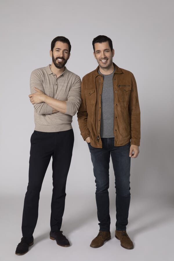 Drew and Jonathan Scott. Promotional photo for Drew & Jonathan Home collection.