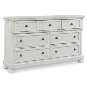 Elegant white 9-drawer dresser product image