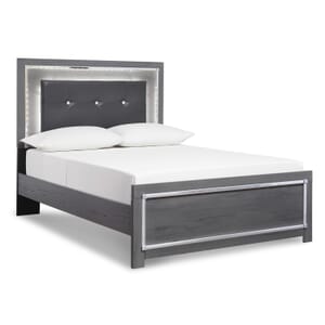 Allure Queen Grey Panel Bed