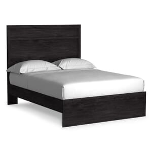 Cambell Black Twin Panel Bed
