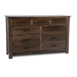 solid wood 9 drawer dresser product image