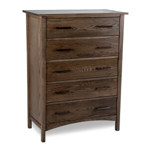 solid wood 5 drawer chest product image
