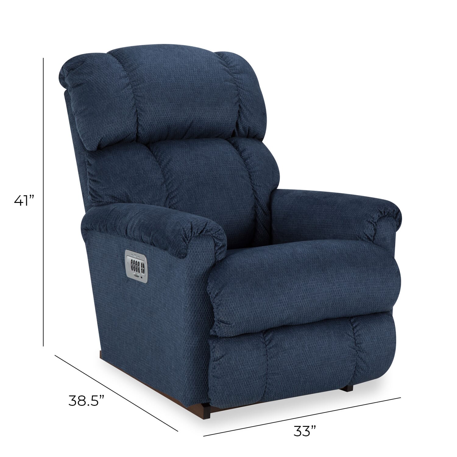 La Z Boy Pinnacle II Blue Power Rocker Recliner WG R Furniture