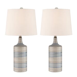 S/2 Stripe Table Lamps