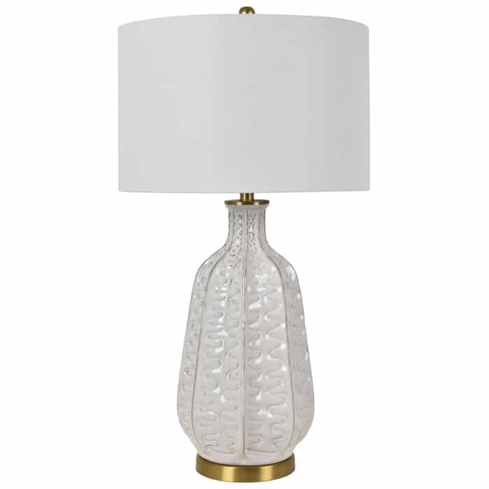 Carambola White Table Lamp