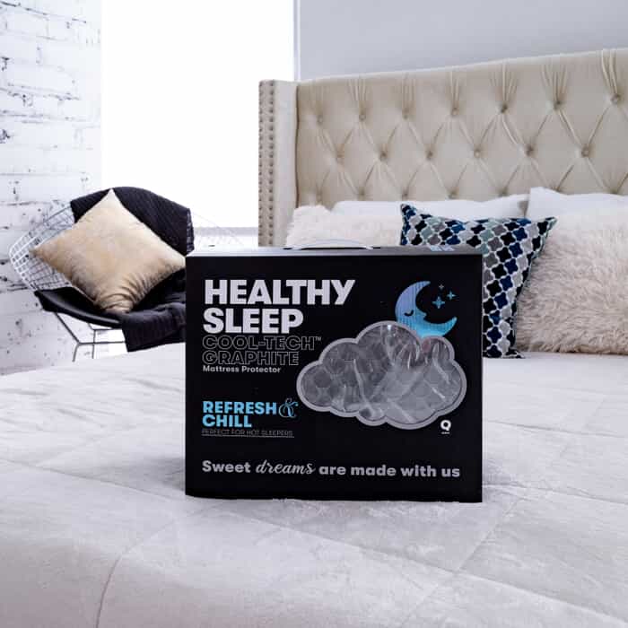 Healthy Sleep CoolTech Graphite California King Protector