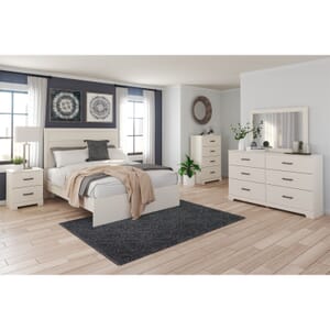 Cambell White 7-Pc. Queen Bedroom Package