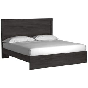Cambell Black King Panel Bed