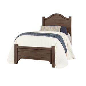 Bungalow Dark Gray Twin Arch Bed