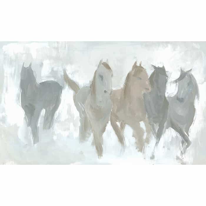 Gray Horses I Wall Art