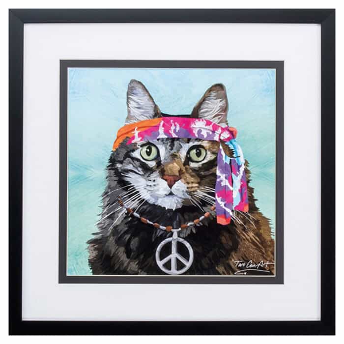 Hippie Cat Art Youth