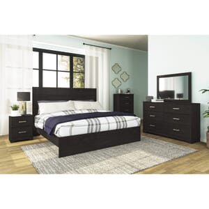 Cambell Black 7-Pc. King Bedroom Package