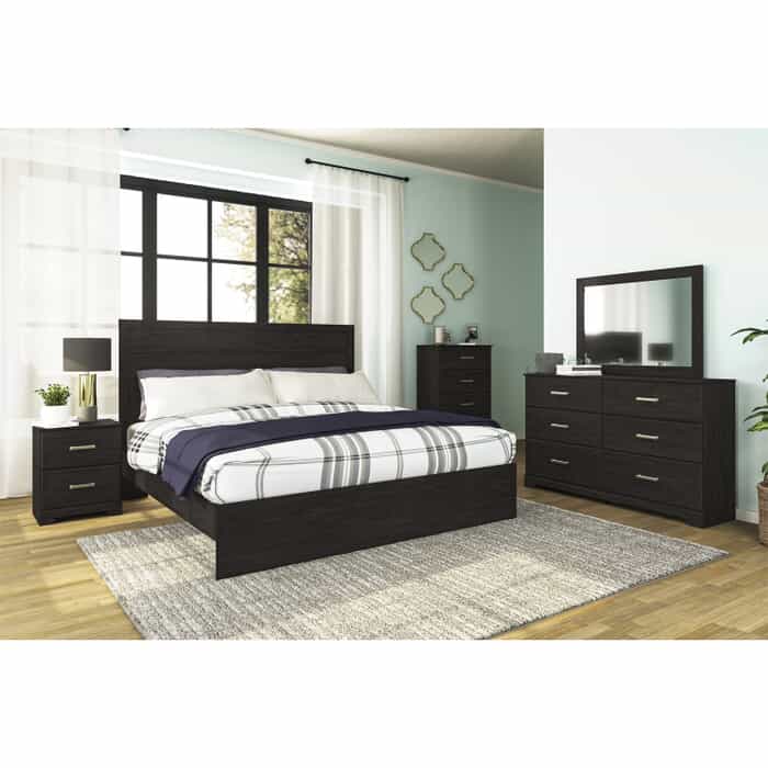 Cambell Black 7-Pc. King Bedroom Package