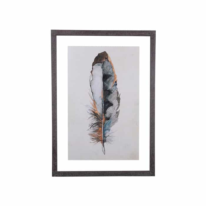 2 Assorted Feather Art