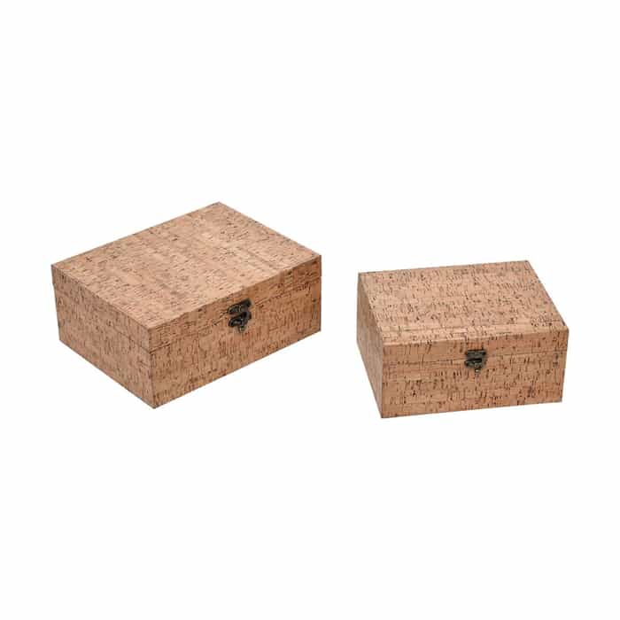 S/2 Cork Boxes