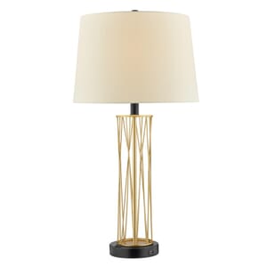 S/2 Brass Table Lamps