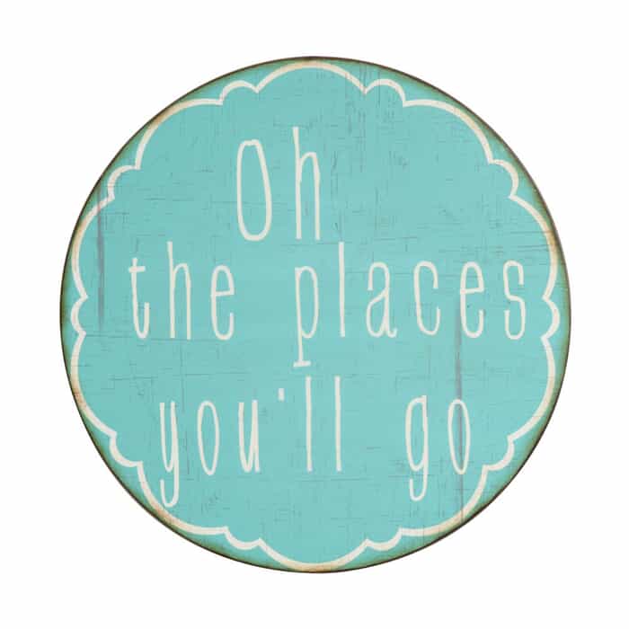 Oh the Places Wall Decor