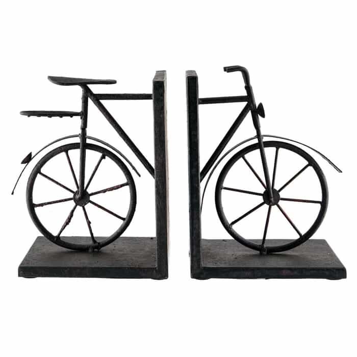 S/2 Bicycle Bookends