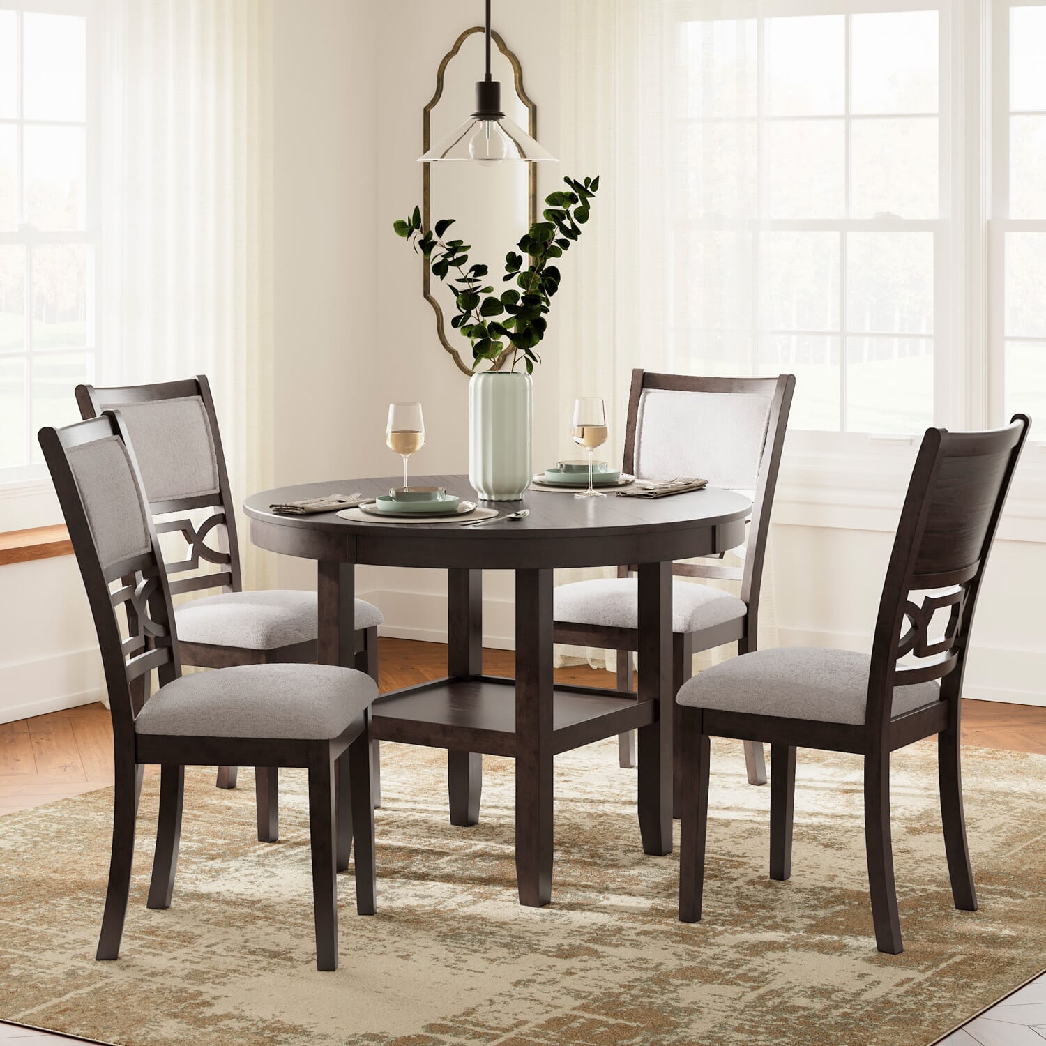 Vincentio 5 Pc. Dining Set WG R Furniture