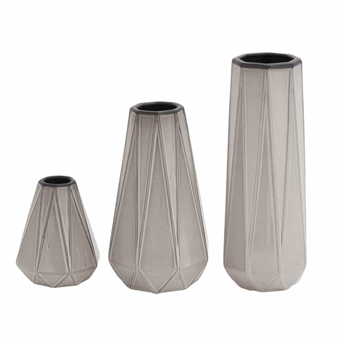 S/3 Silver Vases