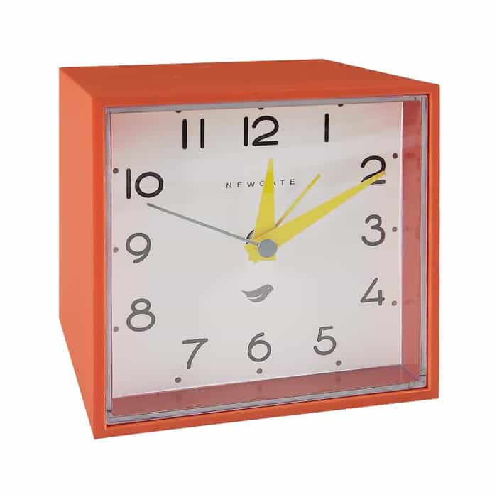 Orange Cube Alarm Clock