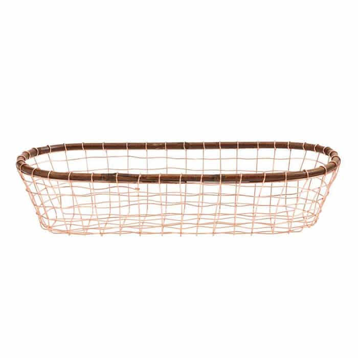 S/2 Copper Wire Baskets