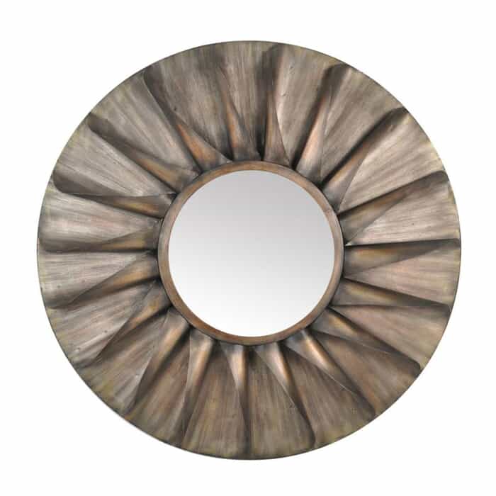 Round Iron Mirror