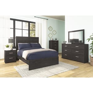 Cambell Black Twin 7-Pc. Bedroom Set
