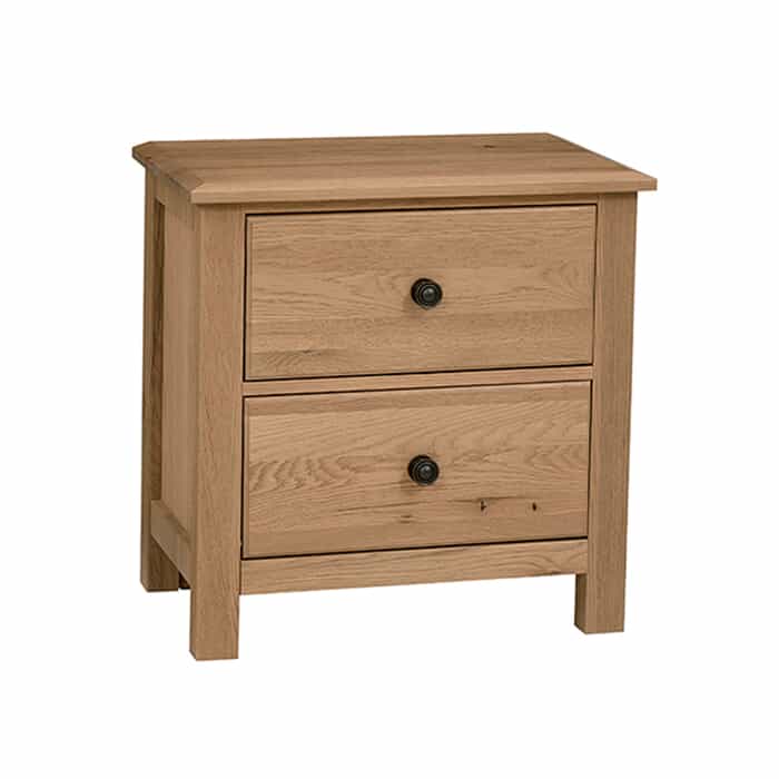 Custom Express Clear Oak Nightstand