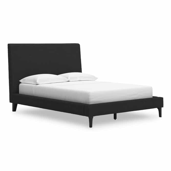 Solon Black King Upholstered Bed