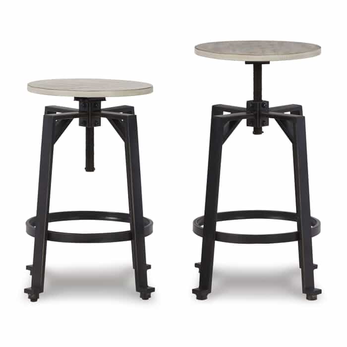 Lincoln S/2 Swivel Backless Counter Stools