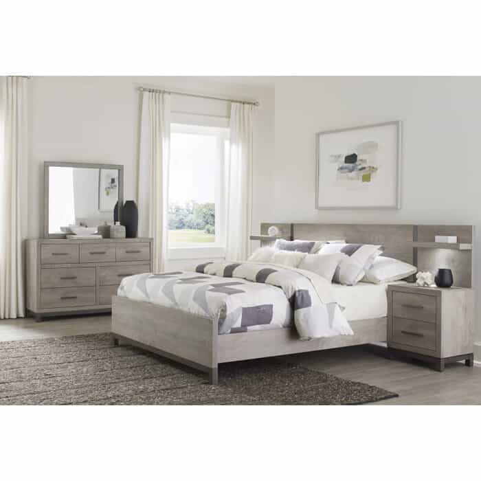Itasca II Twin Wall Bed W/ 2 Nightstands
