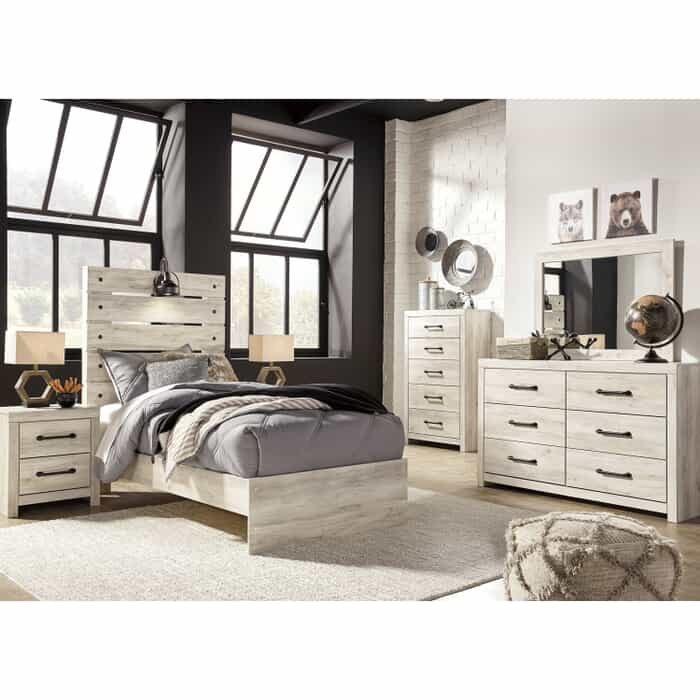 Liam Twin 7-Pc. White Bedroom Set